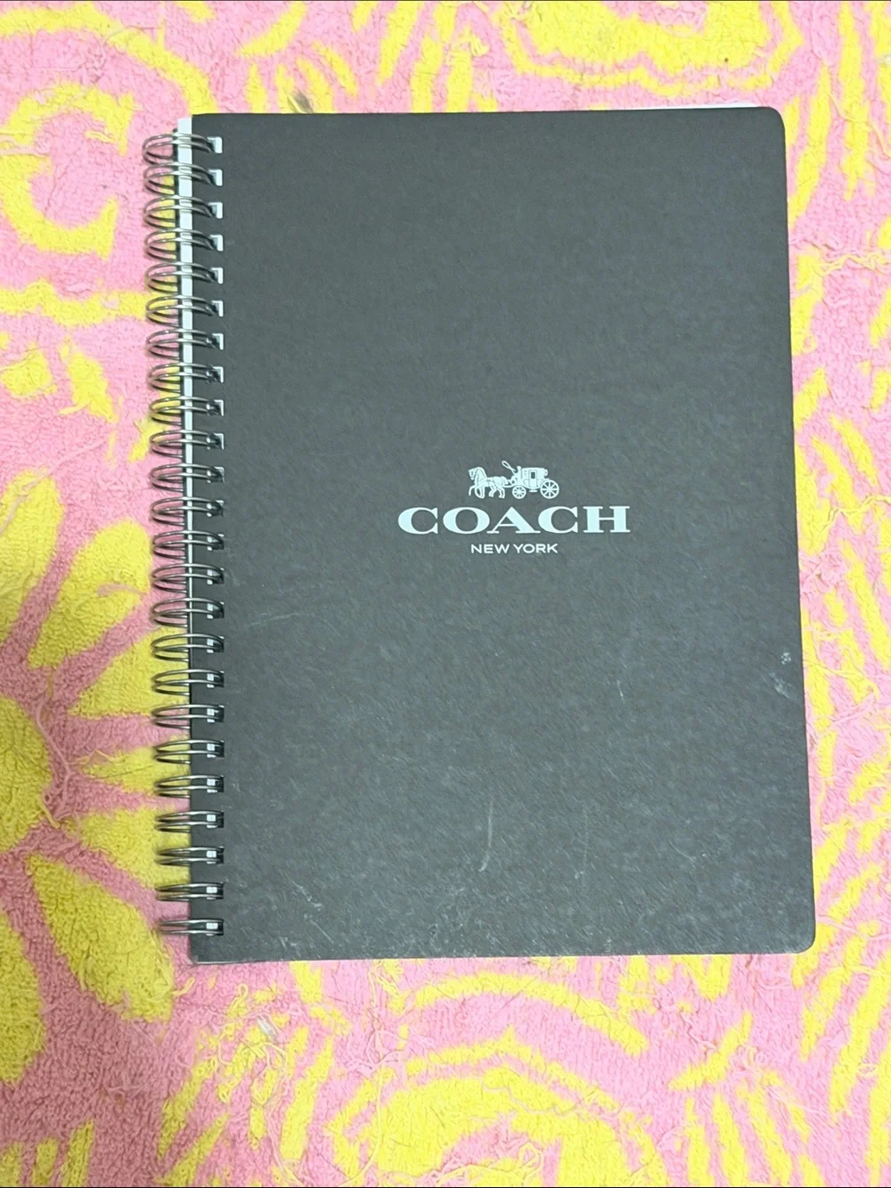 💜📚💜 COACH IRIS NOTEBOOK IN SIGNATURE CANVAS 💜📚💜 NWOT 💜📚💜